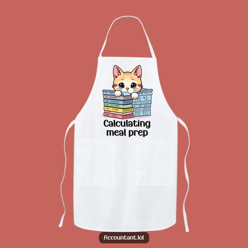 Funny Curious Cat Chart Apron: Cook and Laugh with Feline Flair