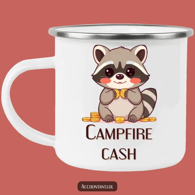 Funny Raccoon Camping Mug: Campfire Finds - Durable & Hilarious Outdoor Gear, Great Funny Gift