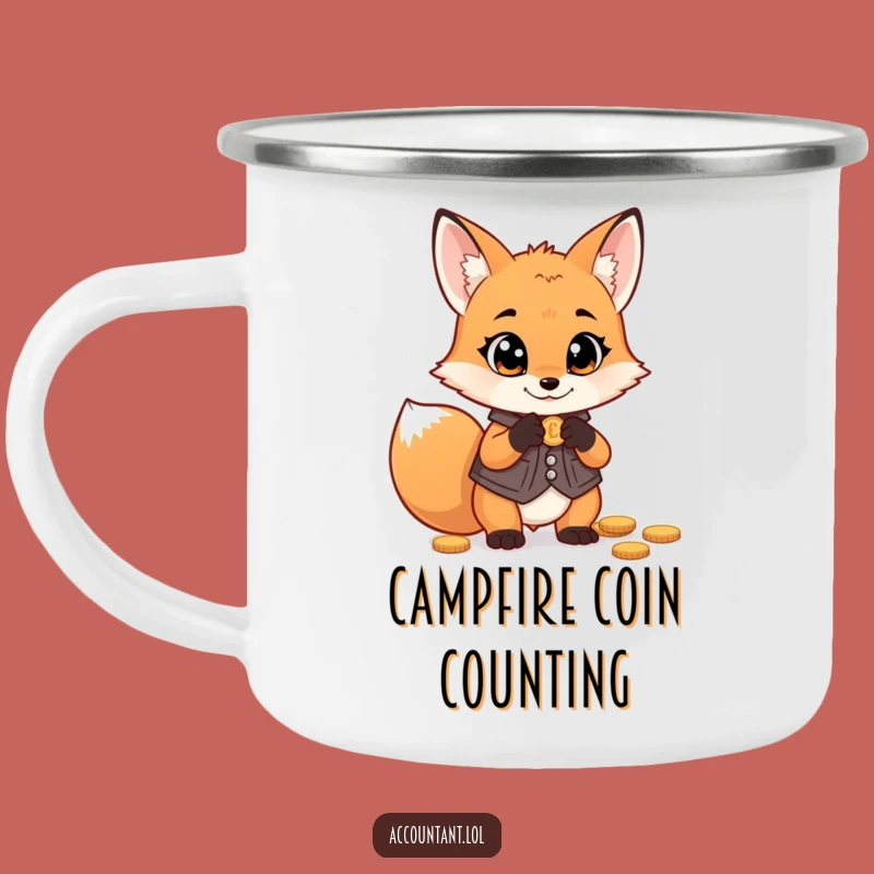 Funny Fox Money Camping Mug: Vest Fox Cup, Perfect Gift