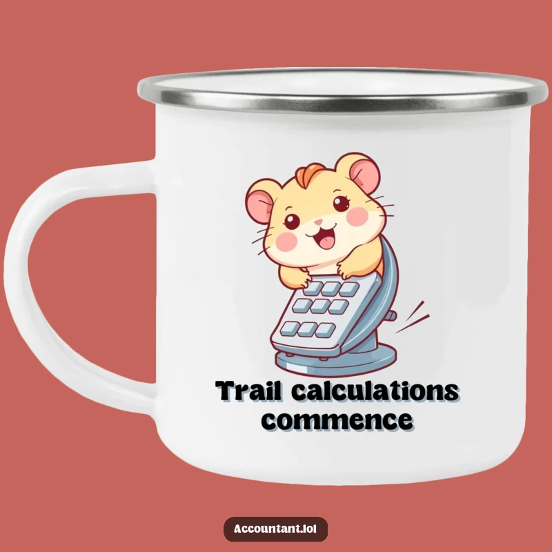 Funny Hamster Calculator Wheel Camping Mug - Adventure Fuel with a Laugh!