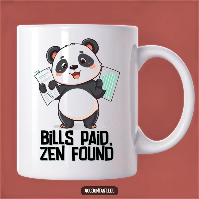 Funny Panda Budget Master Mug - Perfect Gift for Financial Wizards