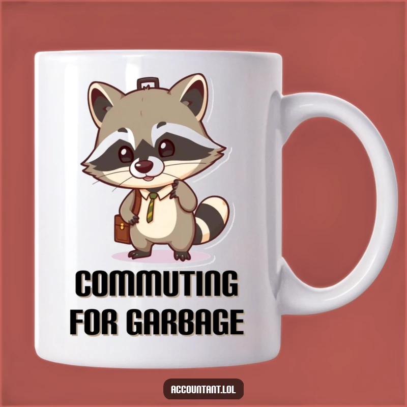 Funny Raccoon Briefcase Mug: Hilarious Business Gift for Sneaky Professionals