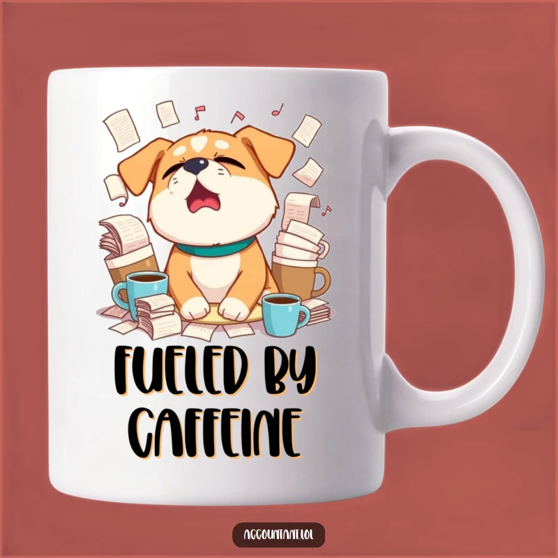 Funny Sleepy Dog Coffee Mug - Perfect Gift for Tired Pet Lovers