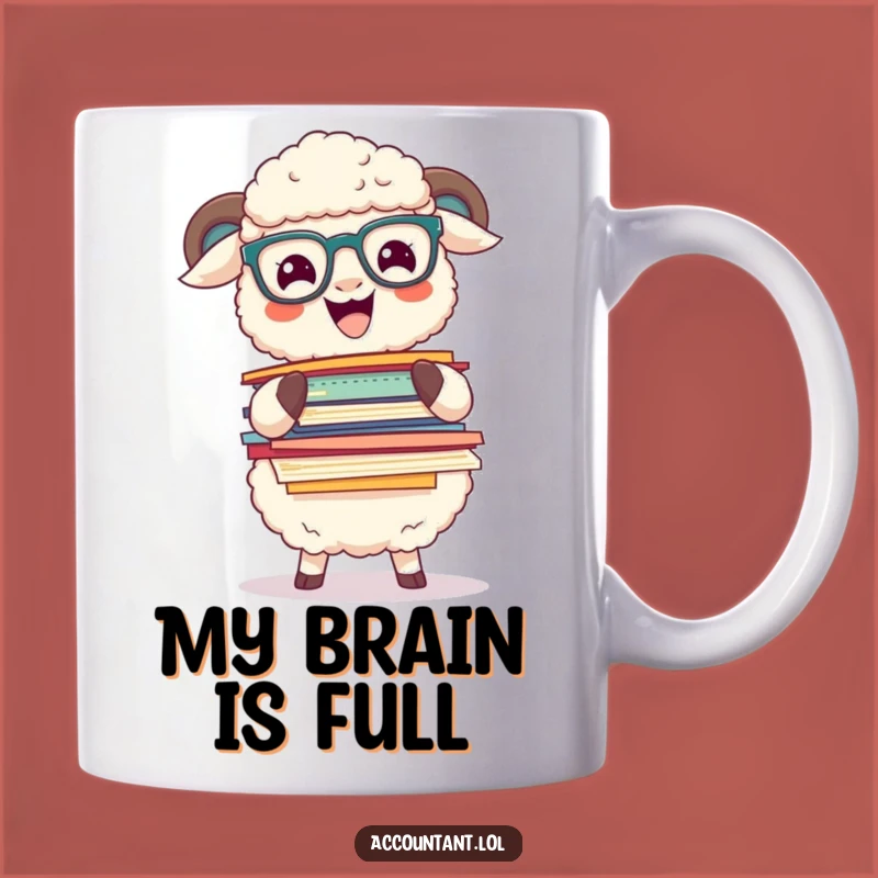 Funny Sheep Paper Balance Mug: Hilarious Accountant Gift for Paperwork Professionals