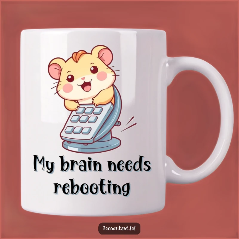 Funny Hamster Calculator Wheel Mug - The Ultimate Funny Gift for Math Lovers!