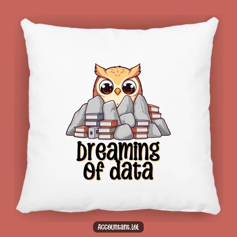 Funny Owl Ledger Pillow: Hilarious Accent Pillow for Cozy Study Nooks