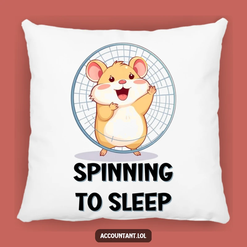 Funny Hamster Spinning Fan Pillow - Comfy & Hilarious Cuddle Buddy