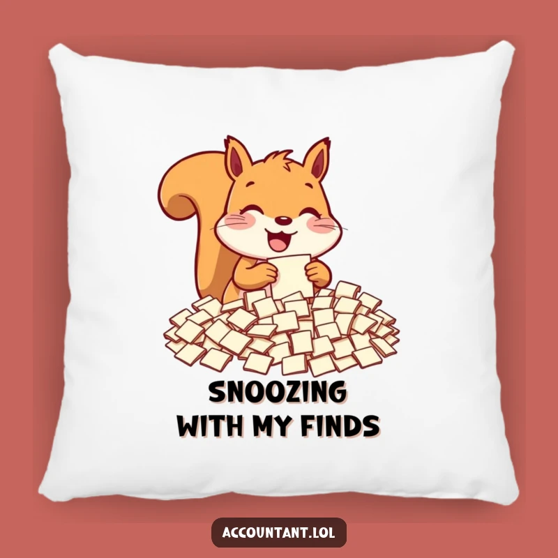 Funny Squirrel Pillow - Comfy Cushion for the Perfectly Organized
