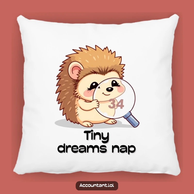 Funny Hedgehog Magnifying Pillow - Soft Giggling Critter Cushion