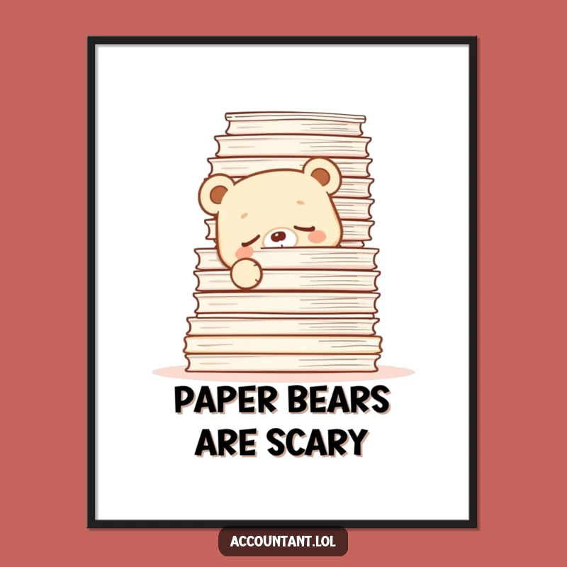 Funny Sleepy Bear Papers Digital Print: Instant Cub Art - Gift!