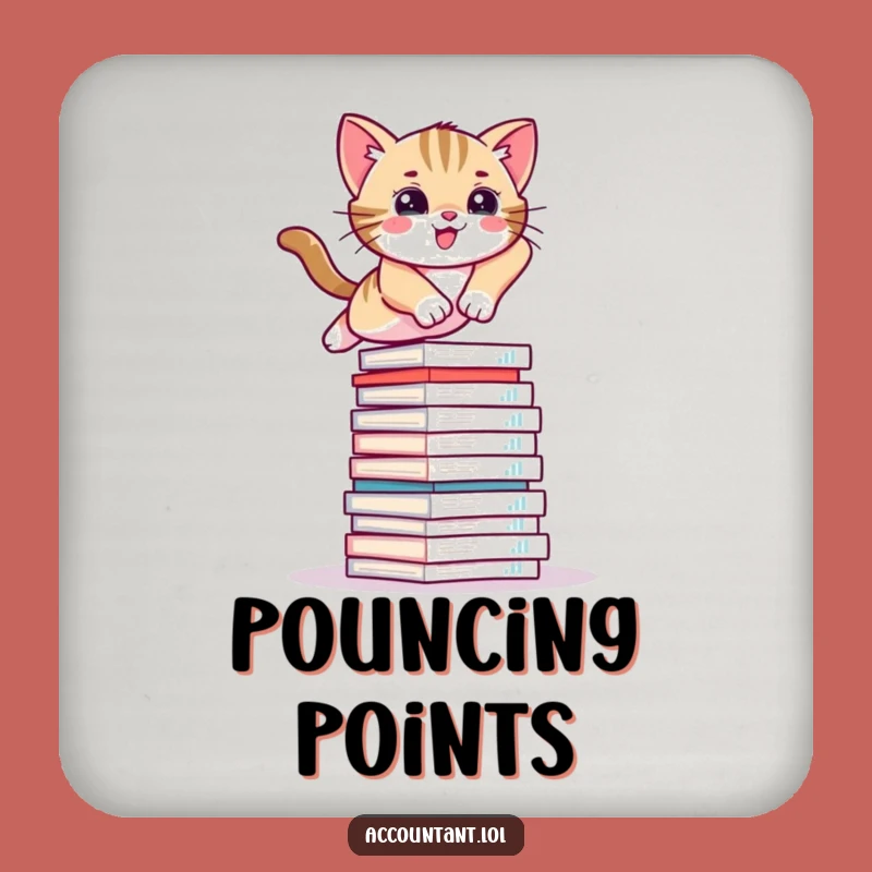 Funny Kitten Drink Coaster: Protect with Playfulness - Hilarious Cat Design, Perfect Funny Gift