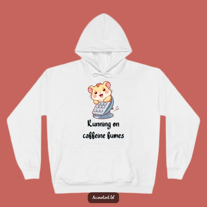 Funny Hamster Calculator Wheel Hoodie - Cozy & Hilarious Gift for Cold Days!