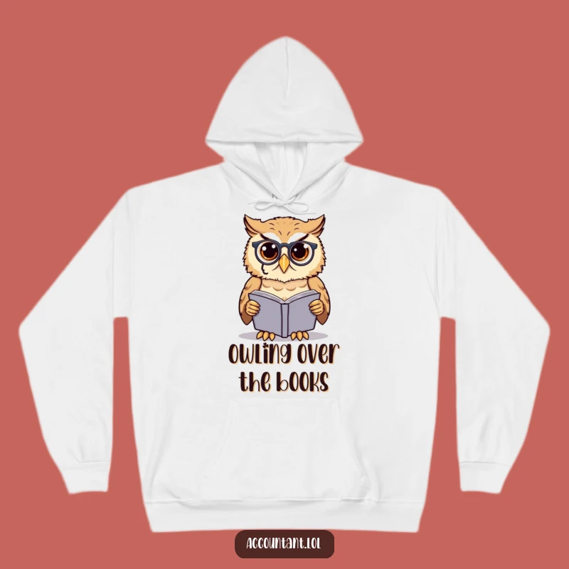 Funny Owl Scholar Hoodie: Cozy Monocle Owl Sweatshirt, Great Gift
