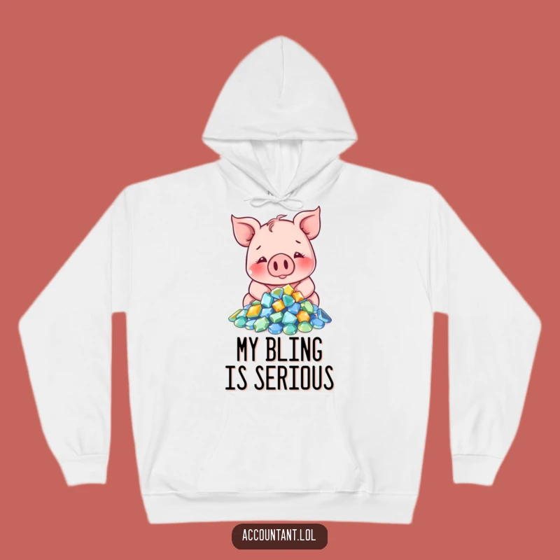 Funny Pig Luxury Hoodie: Cozy Up with This Gem Counting Pig