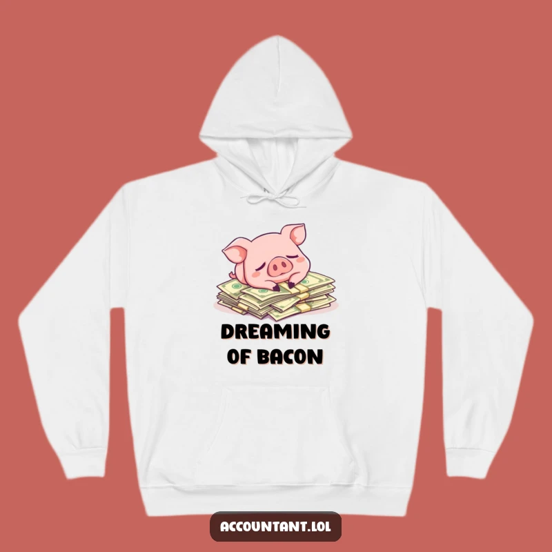 Funny Pig Napping Hoodie - Cozy Up with This Hilarious Wealth Gift!