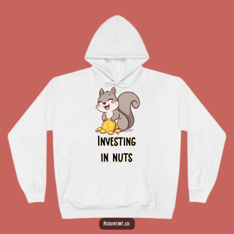 Funny Squirrel Hoard Hoodie: Cozy Up with This Joyful Golden Coin Collector