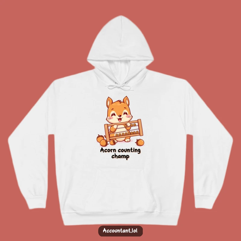 Funny Squirrel Saver Hoodie: Cozy Acorn Counting Sweatshirt for Squirrel Fans