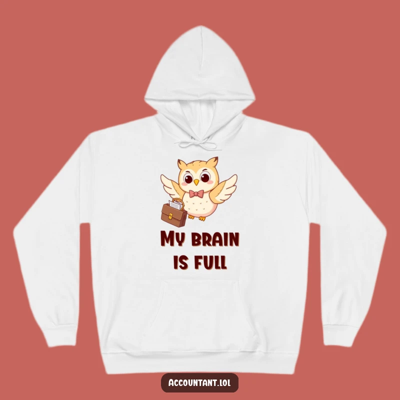 Funny Happy Owl Bow Tie Hoodie: Cozy and Professional Humor