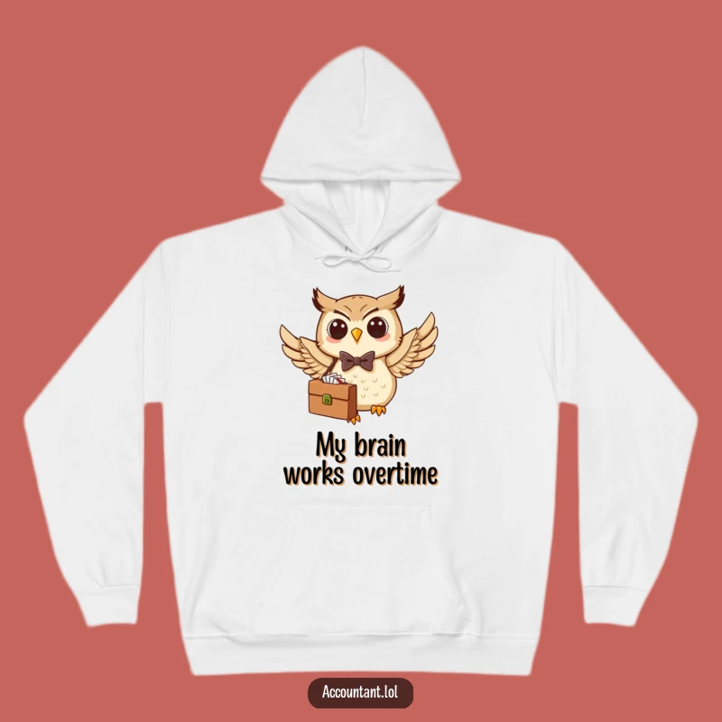 Funny Owl Business Hoodie: Cozy Up with This Flying Executive Owl
