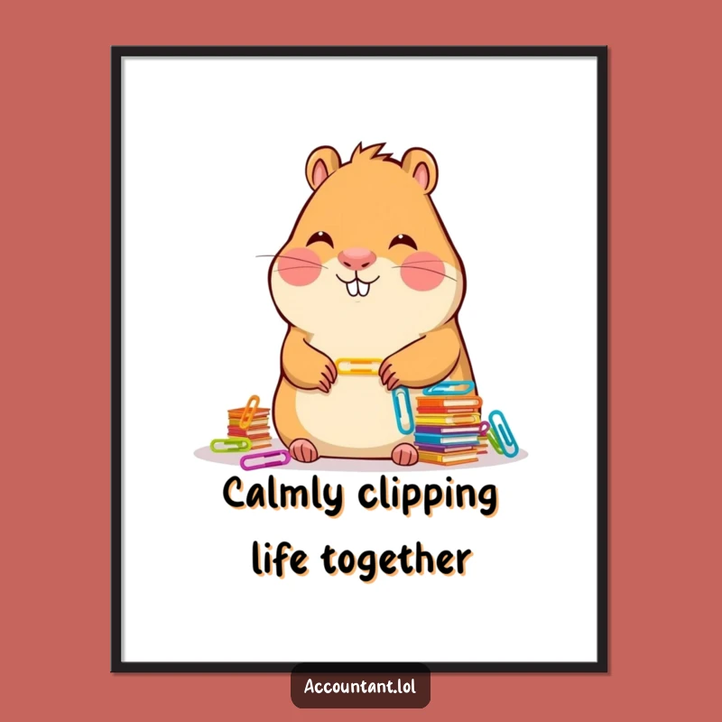 Free Printable Wall Art: Funny Capybara Humor, Hilarious Downloadable Office Decor