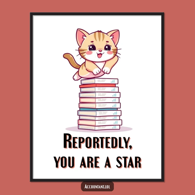 Free Printable Kitten Wall Art: Funny Feline Finance Digital Download, Humorous Art