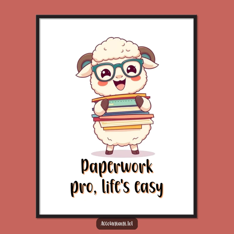 Funny Free Printable Sheep Wall Art: Overwhelmed Scholar Downloadable Decor