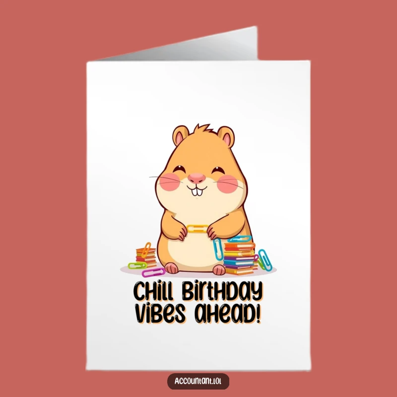 Free Printable Funny Birthday Card: Capybara Organizer Gift, Hilarious Downloadable Greeting