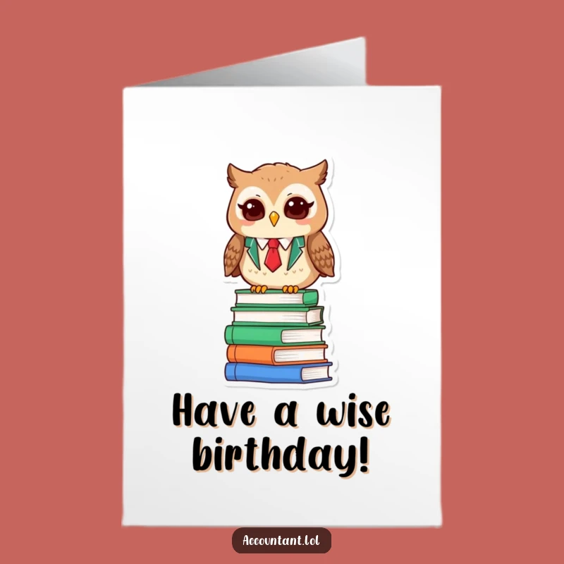 Free Printable Funny Birthday Card: Owl Accountant Gift, Hilarious Downloadable Greeting