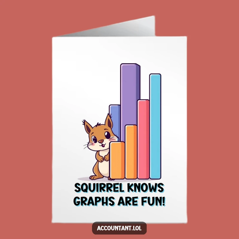 Free Printable Birthday Card: Amazed Squirrel Reaching New Heights Funny Downloadable Gift