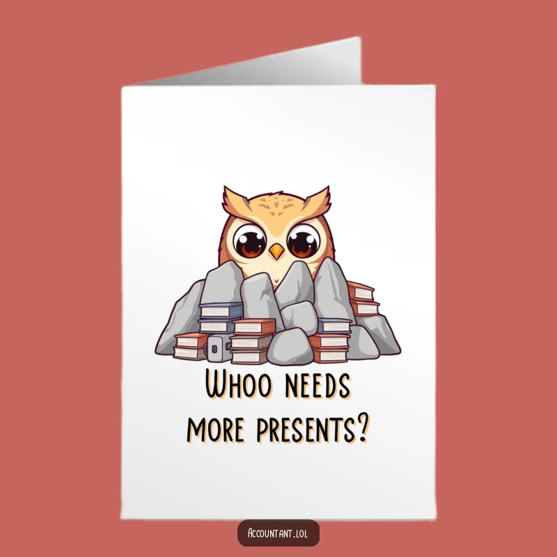 Free Printable Funny Owl Birthday Card: Ledger Owl's Big Day Downloadable