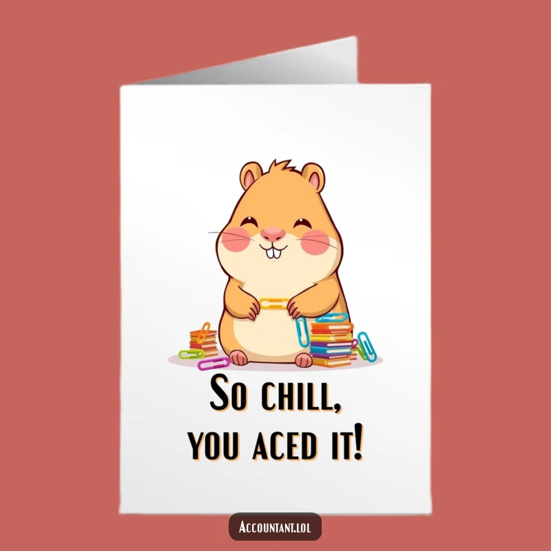 Free Printable Congrats Card: Capybara Serenity, Hilarious Downloadable Celebration