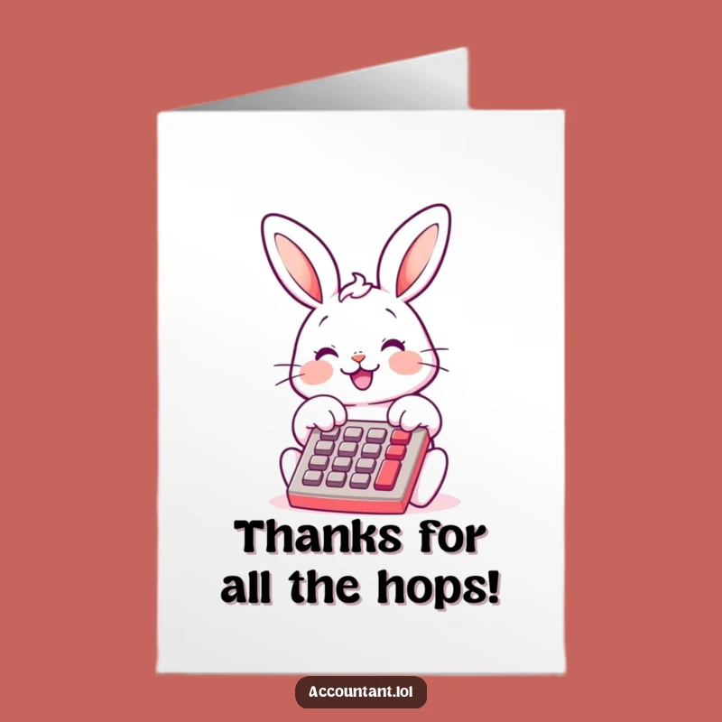 Free Printable Funny Bunny Thank You Card: Count Your Blessings with This Hilarious Downloadable Gift!