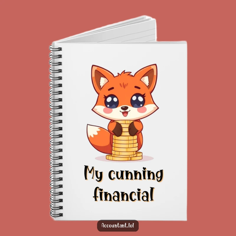 Funny Fox Tycoon Notebook - Red Fox Journal, Perfect Gift for Ambitious People
