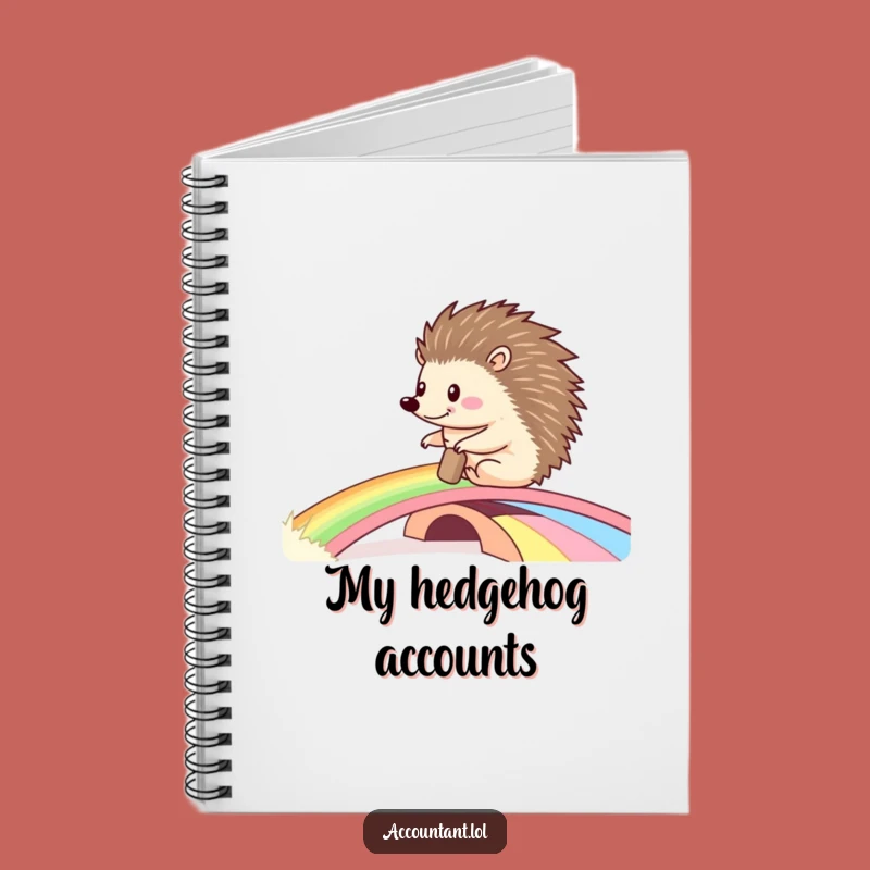 Funny Hedgehog Ledger Notebook: Jot Down Adventures with Charm, Gift