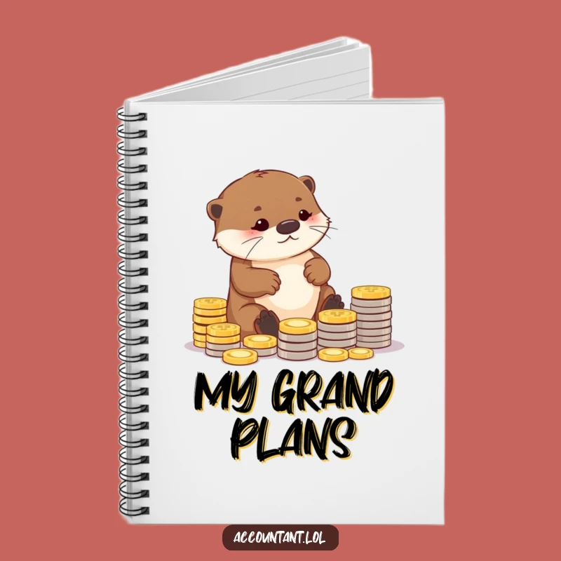 Funny Otter Notebook: Hilarious Coin Journal for Your Saving Goals