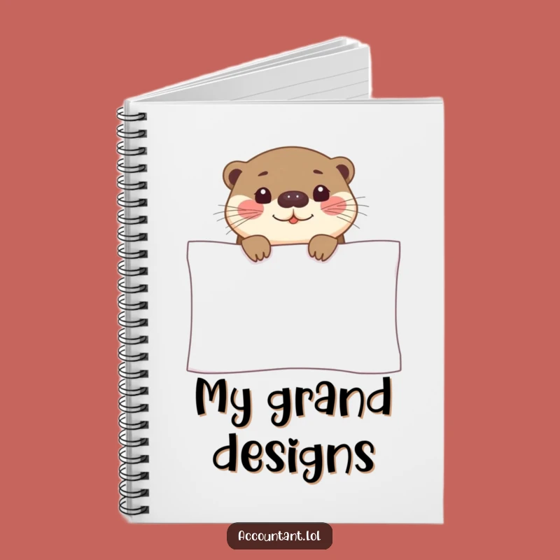 Funny Otter Spreadsheet Notebook: Organize Your Thoughts