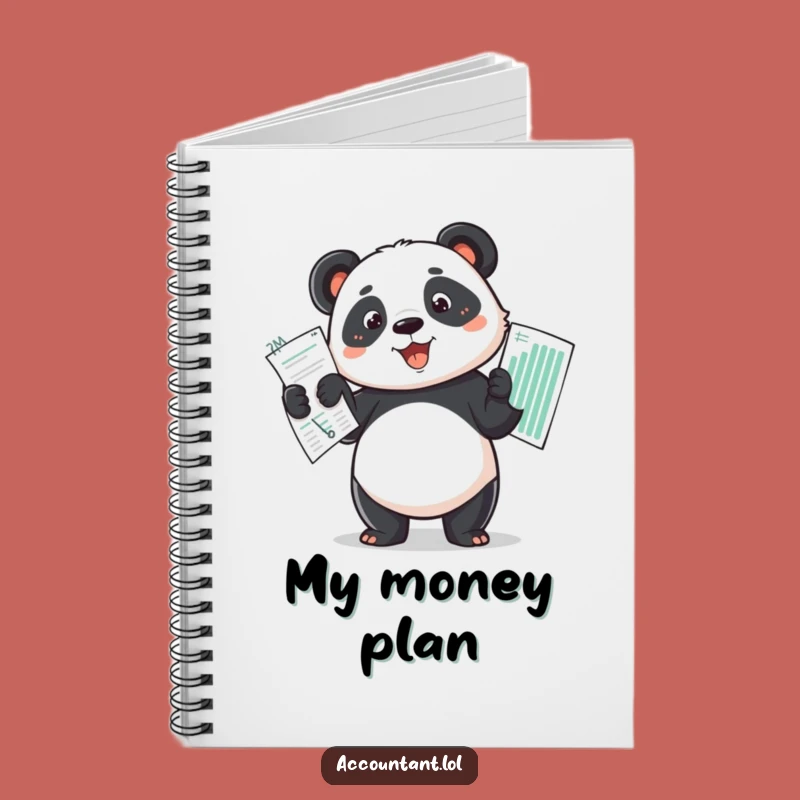 Funny Panda Budget Master Notebook - Track Your Finances with Humor