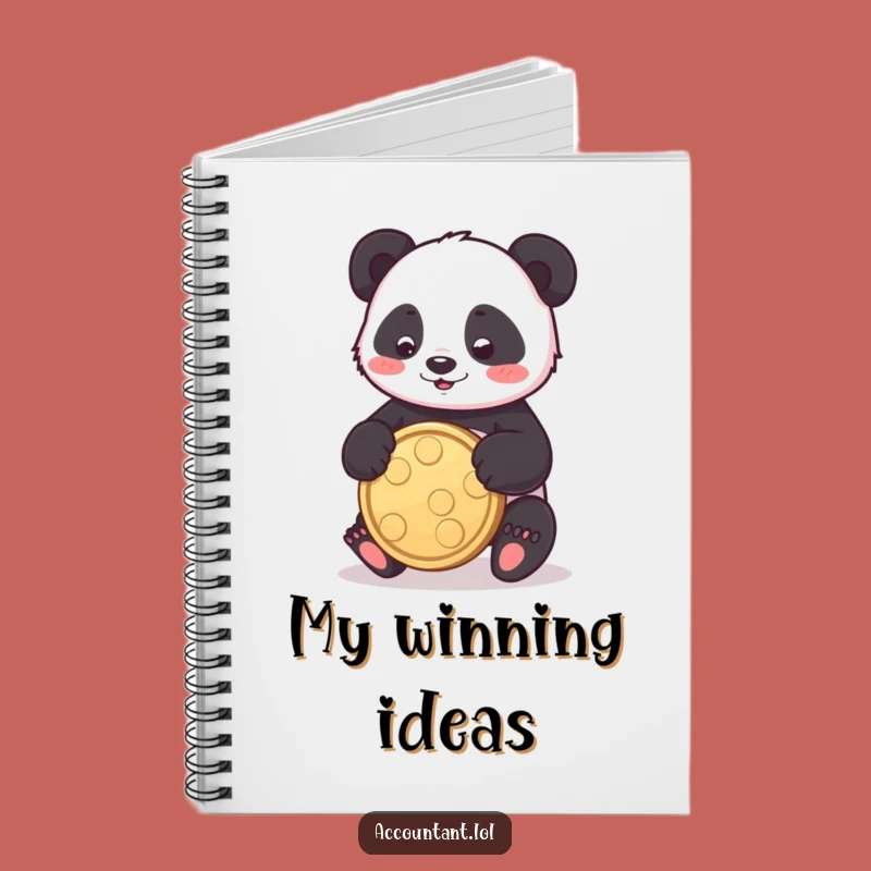 Funny Panda Coin Notebook: Jot Down Your Playful Ideas