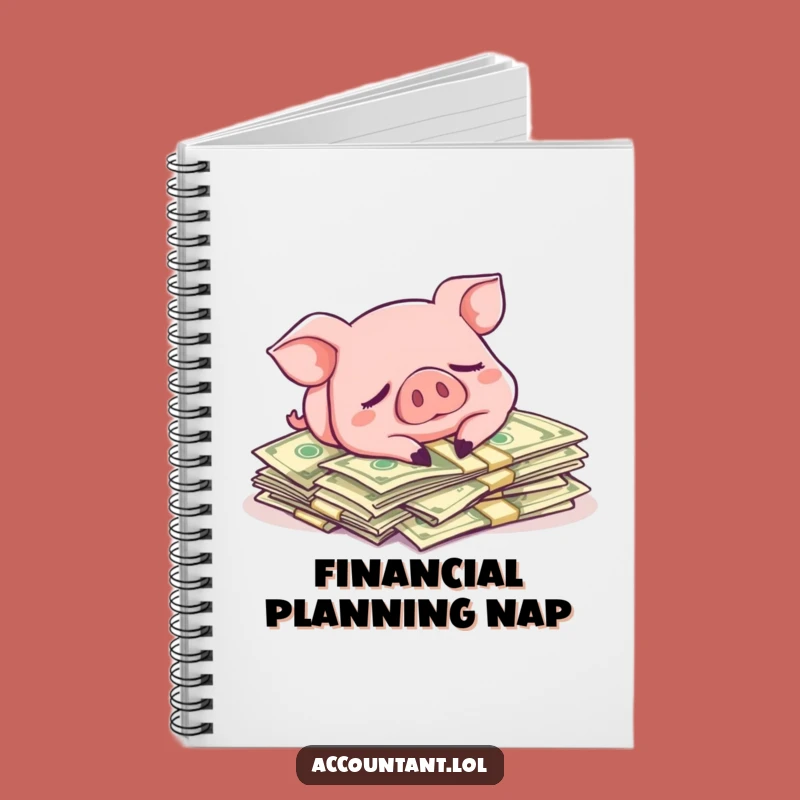Funny Pig Money Notebook - Jot Down Your Financial Goals with Laughs!