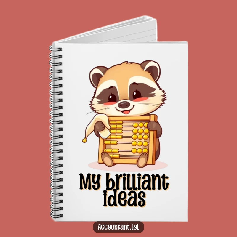 Funny Badger Abacus Notebook: Clever Calculations & Journaling