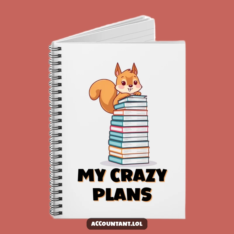 Funny Squirrel Notebook: Hilarious Ledger Journal for Your Financial Plans