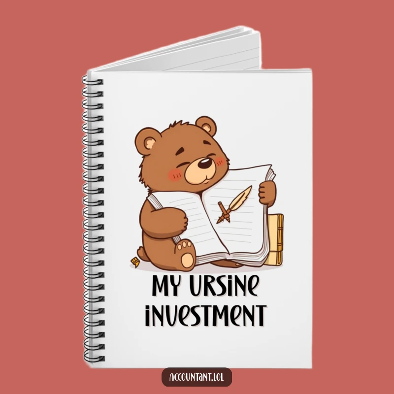 Funny Bear Accountant Notebook - Brown Bear Journal, Perfect Gift for Detail-Oriented People