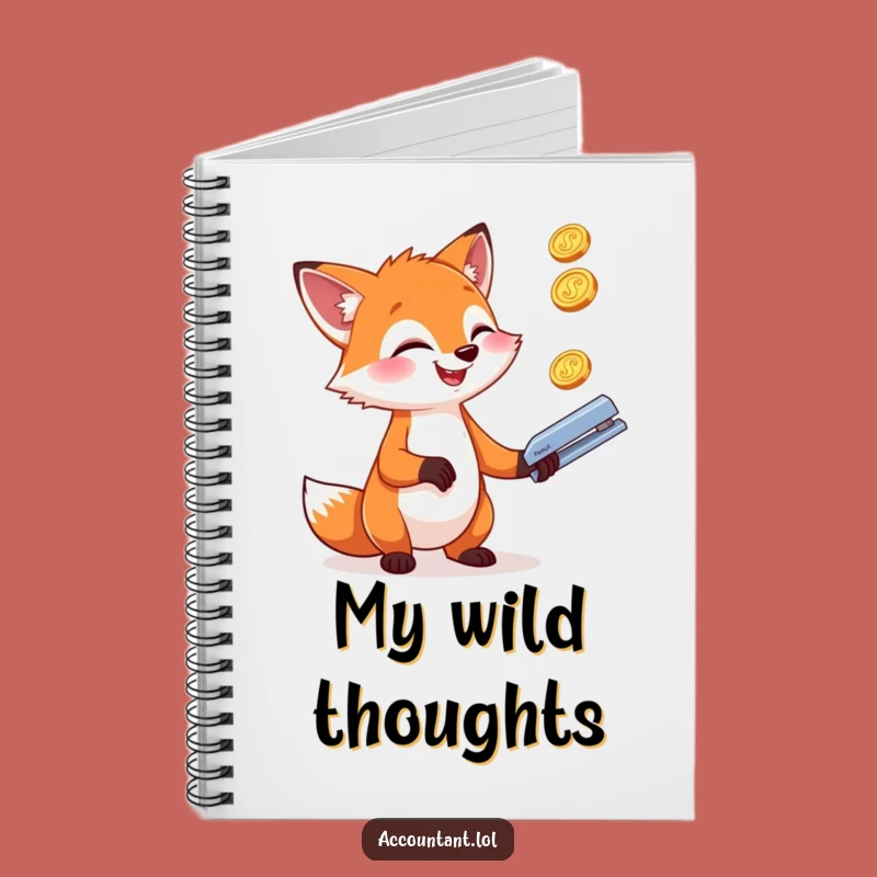 Funny Fox Juggling Notebook: Hilarious Journal for Busy Ideas