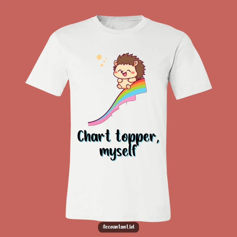 Funny Hedgehog Rainbow Chart T-Shirt: Conquer Your Goals in Style