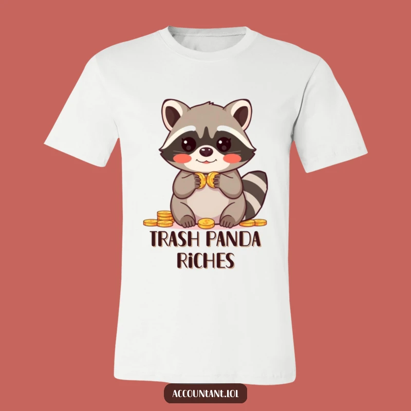Funny Raccoon T-Shirt: Paws Up Surprise - Adorable Raccoon Tee, Excellent Funny Gift