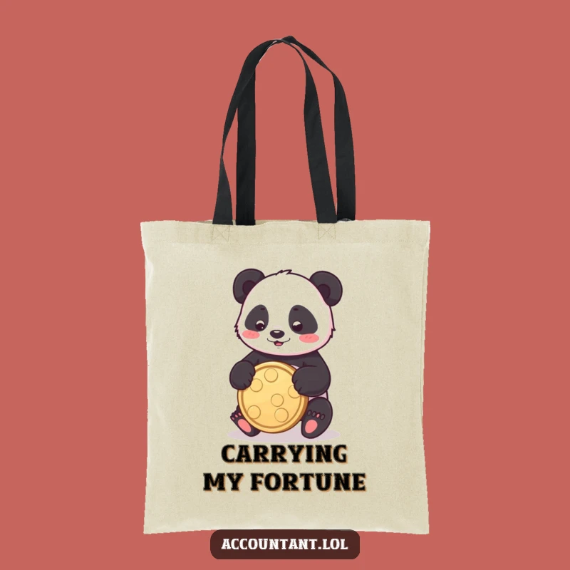 Funny Panda Coin Tote Bag: Carry Your Playful Treasures