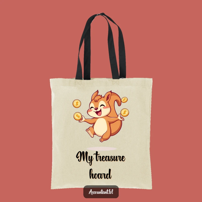 Funny Squirrel Juggling Tote Bag: Carry Your Good Fortune