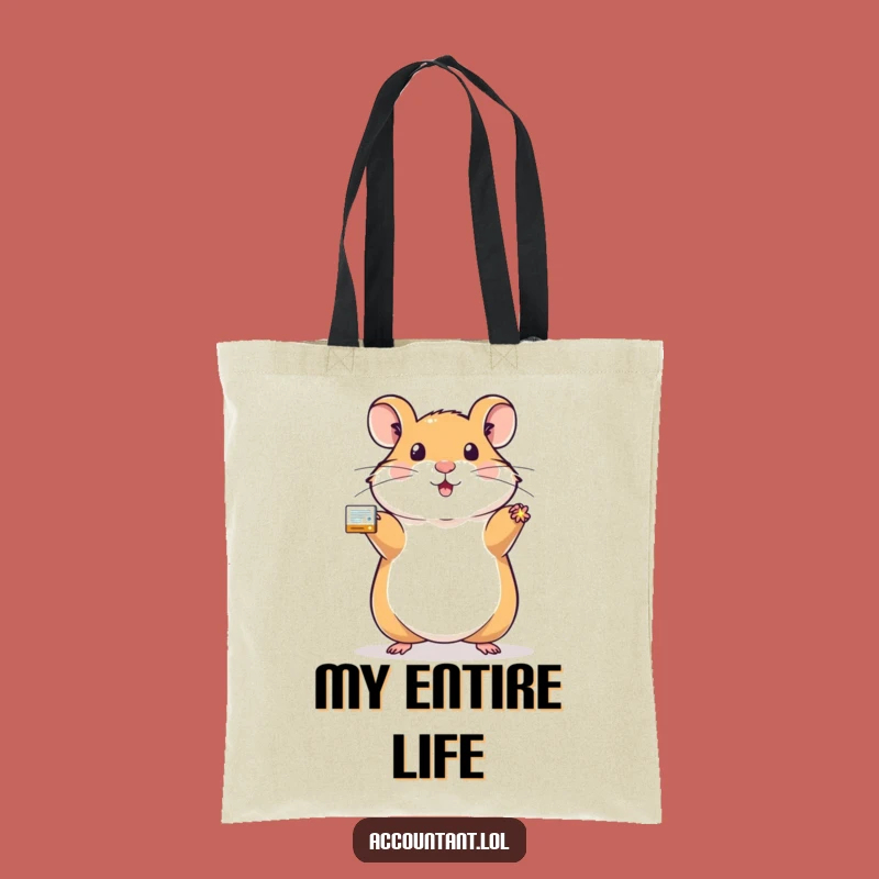 Funny Hamster Ledger Tote Bag: Carry Your Successes with Style