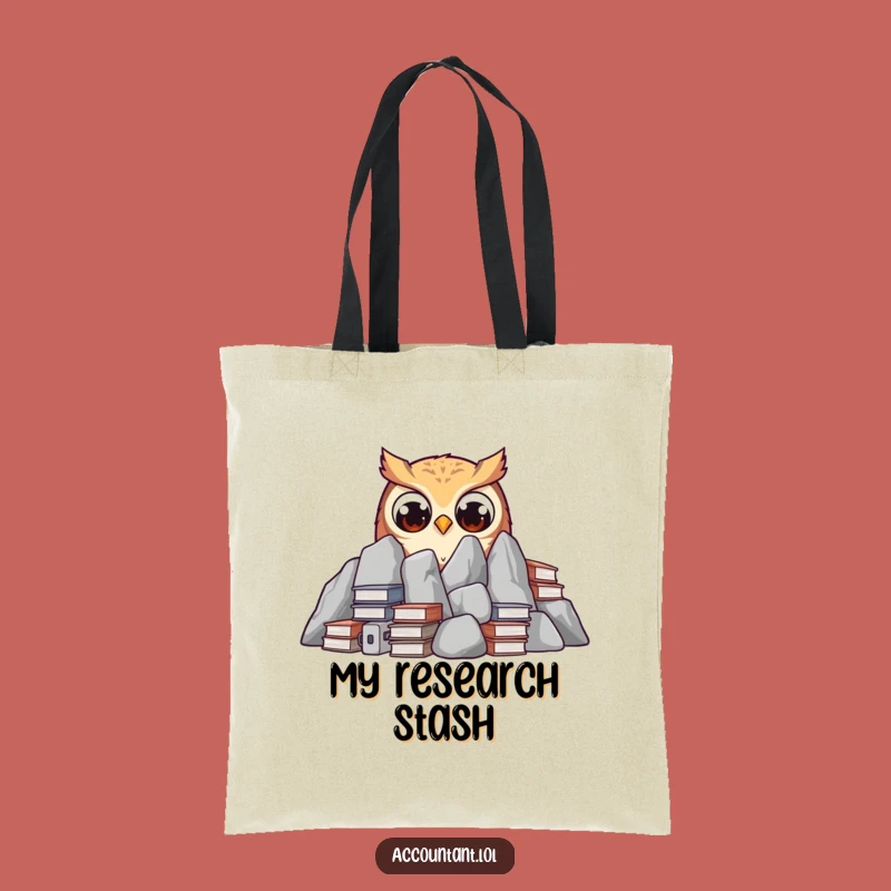 Funny Owl Ledger Tote: Hilarious Bag for Bookworms & Sages